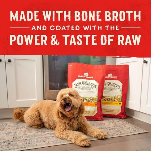 Stella & Chewy's SuperBlends الحبوب الصحية المطلية الخام وصفة السمك الأبيض وسمك السلمون البرية مع الأطعمة الفائقة، 3.5 رطل. حقيبة in Kuwait