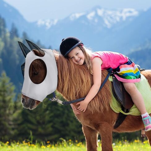 Sanwuta 12 Pcs Horse Fly Masks for Horses Comfortable Fly Masks for Horses with Ears UV Protection Elasticity Horse Face Mask Horse Masks Covering for Horses Bulk Riding Supplies(Medium) in Saudi Arabia