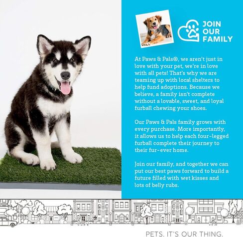 Dog Grass Pee Pad Potty - Artificial Grass Patch for Dogs - Pet Litter Box Training Pads Best for Puppy Indoor Turf - Fresh Fake Porch Lawn Toilet Mat Bathroom Tray - Doggie Trainer Balcony Patio Mats in Kuwait