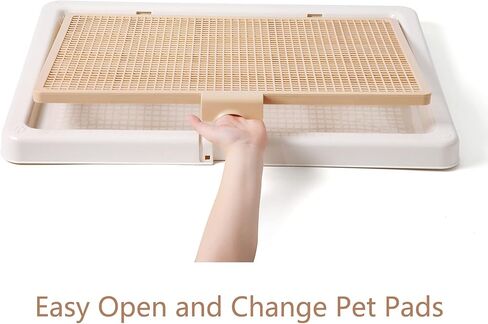 Smart Paws Large 29.92"x24.4" Pet Training Tray,Pet Training Pads Holder,Pet Toilet (Coffee) in Kuwait