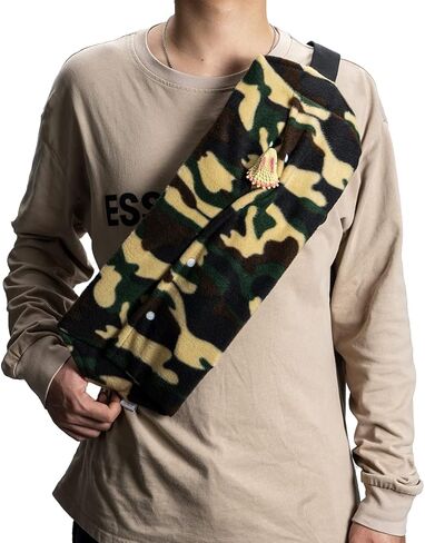 حامل حبال التنين الملتحي، حقيبة حيوانات صغيرة للسحالي والزواحف الصغيرة مع حزام قابل للتعديل، مادة مسامية وتصميم مفصل مثلثي ثابت (أصفر الفهد) in Kuwait