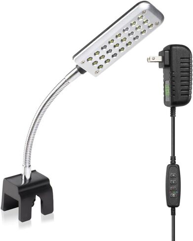 DaToo Aquarium Light Clamp Fish Tank Light أبيض وأزرق LED 3W حوض السمك كليب على الضوء مع 3 أوضاع إضاءة ومؤقت وخافت، ضمان لمدة سنة واحدة in Saudi Arabia