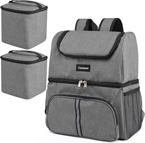 Dog Bags For Traveling Dog Diaper Bag Airline Approved Dog Food Travel Bag with 2 Food Storage Containers Bag Pet Camping Essentials Hiking Accessories Dog Mom Gift Gray in Kuwait