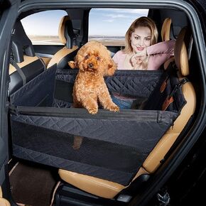Dog Car Seat for Medium Dogs,Back Seat Extender for Dogs,Large & Small Dog Car Seat Cover for Back Seat, Dog Hammock for Car Back Seat Dog Bed Mattress,Pet Car Seat for Car SUV Truck(Black-s)