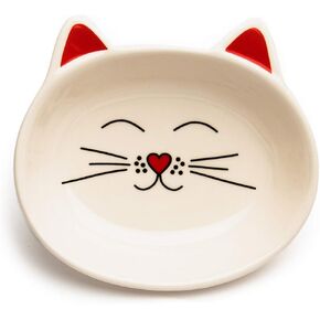 Park Life Designs Ceramic Cat Dish - Food & Water Bowl for Cats & Kittens (Black) | Stylish & Durable, Easy-Clean Dish for Cats | Dishwasher-Safe Ceramic, Cat Feeding Dish