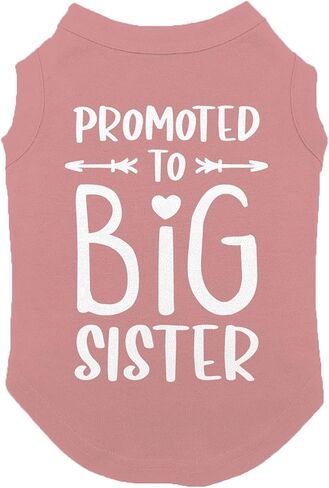 Promoted to Big Sister - Dog Shirt (Black, X-Small) in Saudi Arabia