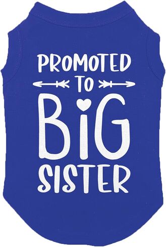 Promoted to Big Sister - Dog Shirt (Black, X-Small) in Saudi Arabia