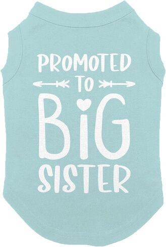 Promoted to Big Sister - Dog Shirt (Black, X-Small) in Saudi Arabia