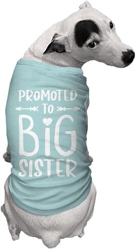 Promoted to Big Sister - Dog Shirt (Black, X-Small) in Saudi Arabia