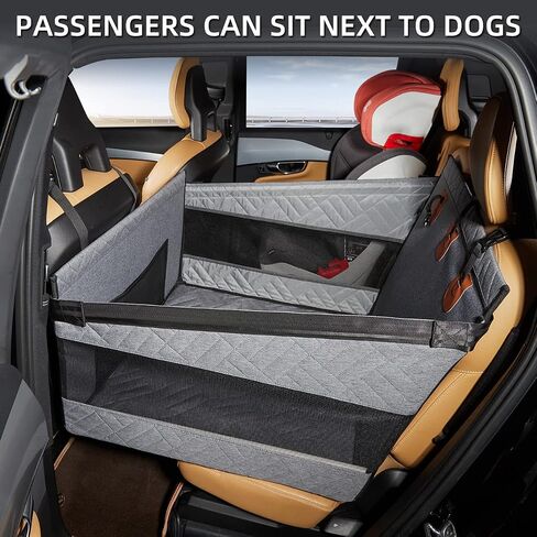 Dog Car Seat for Medium Dogs,Back Seat Extender for Dogs,Large & Small Dog Car Seat Cover for Back Seat, Dog Hammock for Car Back Seat Dog Bed Mattress,Pet Car Seat for Car SUV Truck(Black-s) in Saudi Arabia