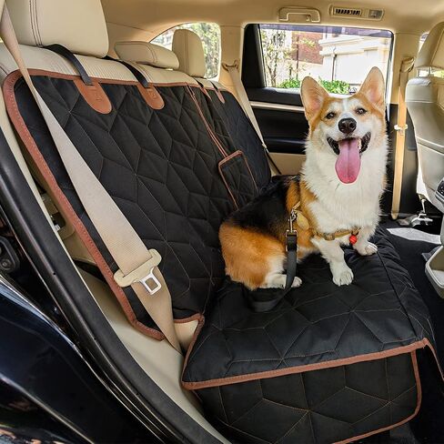 Petiza Dog Car Seat Cover for Back Seat Pets Cover Protector Waterproof Bench Car Backseat Covers Dog Seat Covers for Cars,Non-Slip Back Seat Cover Fits Middle Armrest for Kids, Trucks and SUV in Saudi Arabia