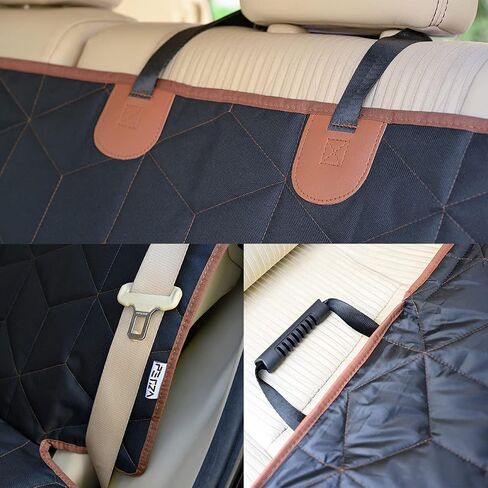 Petiza Dog Car Seat Cover for Back Seat Pets Cover Protector Waterproof Bench Car Backseat Covers Dog Seat Covers for Cars,Non-Slip Back Seat Cover Fits Middle Armrest for Kids, Trucks and SUV in Saudi Arabia