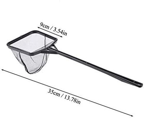 Aquarium Fish Net, Lightweight Nylon Aquarium Shrimp Net Fish Tank Fishing Net Square Fish Net Mesh Fish Tank Catching Mesh Tool with Plastic Handle in Saudi Arabia