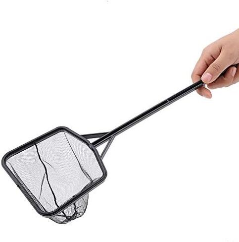 Aquarium Fish Net, Lightweight Nylon Aquarium Shrimp Net Fish Tank Fishing Net Square Fish Net Mesh Fish Tank Catching Mesh Tool with Plastic Handle in Saudi Arabia