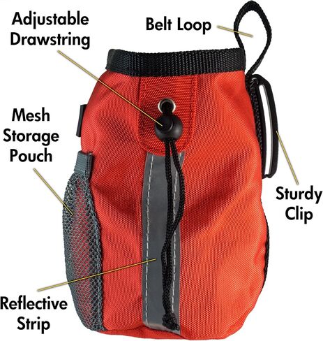 Dog Treat Pouch - Dog Treat Training Pouch - Treat Bags for Dogs, Easily Carries Snacks and Pet Toys, Dog Puppy Food Container with Mesh Pocket, Professional Quality Pouch (Blue) in Kuwait