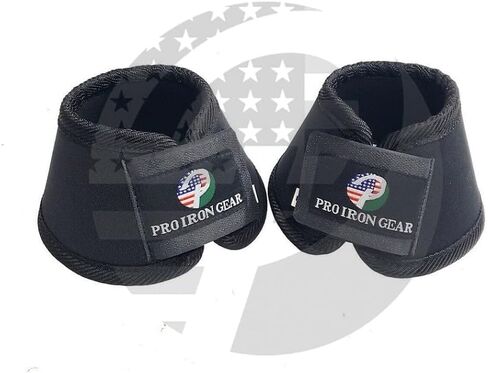حذاء RIDING GEARS للحصان باللون الأسود على شكل جرس للحصان مع فرو S. M، L، XL in Kuwait