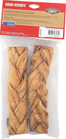 Castor & Pollux Good Buddy Made in USA Natural Chicken Flavor Rawhide Dog Treats 2 pk 7-8" in Kuwait