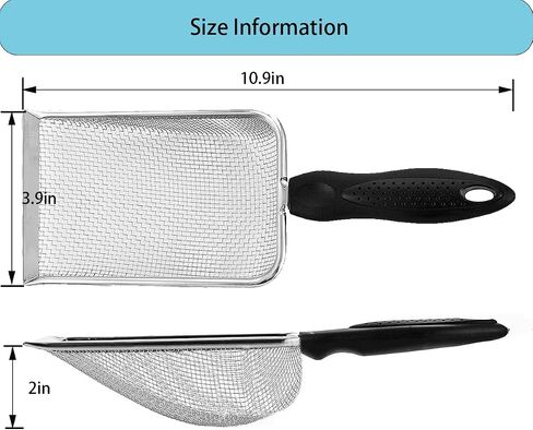 SUMHEN 3PCS Reptile Stainless Steel Fine Mesh,Litter Cleaner Corner Scoop Sand Sifter,Reptile Scooper Bearded Dragon Sand Shovel,Reptile Habitat Sifting Scoopers in Saudi Arabia