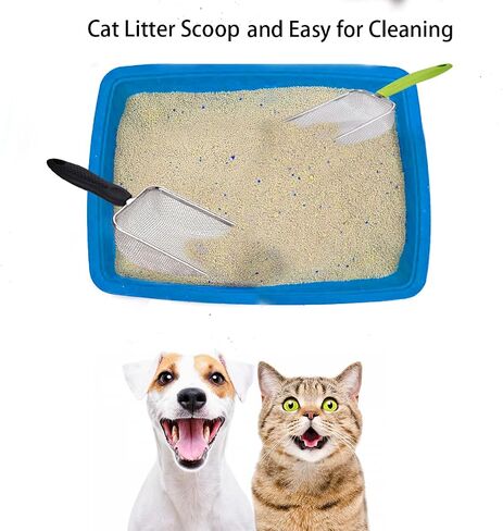 SUMHEN 3PCS Reptile Stainless Steel Fine Mesh,Litter Cleaner Corner Scoop Sand Sifter,Reptile Scooper Bearded Dragon Sand Shovel,Reptile Habitat Sifting Scoopers in Saudi Arabia