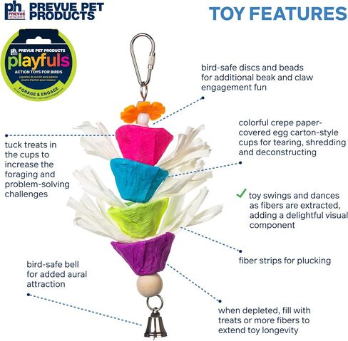 Prevue Pet Products Forage & Engage Raincatcher Bird Toy 62617 in Saudi Arabia