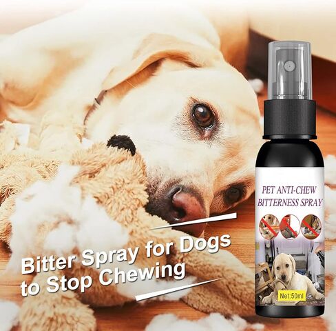 رذاذ التفاح المر من أتريللي للكلاب لوقف المضغ، رذاذ بدون مضغ للكلاب، رذاذ طبيعي رادع للكلاب لتدريب سلوك الحيوانات الأليفة، آمن للاستخدام الداخلي والخارجي، ابق بعيدًا عن المناطق المحظورة، 50 مل in Kuwait