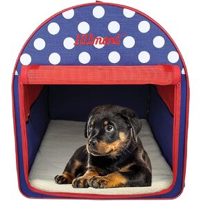 101mart Premium Soft-Sided Collapsible Pet Home | Portable Folding Pet Crate and Tent for Home and Travelling | Heavy-Duty Water-Resistant | Perfect for Indoor Outdoor Use | Medium Size in Kuwait