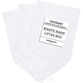 Replacement Waste Drawer Liners Compatible with Litter Bag Robot 3 4 5, 60 Count Waste Bags, 9-11 Gallons in Saudi Arabia