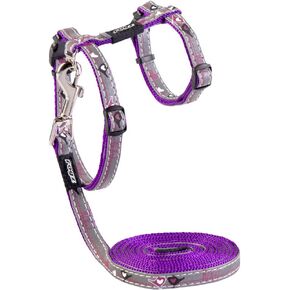 Rogz ReflectoCat Cat Harness and Leash Set - Purple in Saudi Arabia