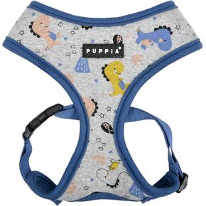 Puppia Spring and Summer Fashion Over-The-Head Dog Harness, Aqua_Fete, Small