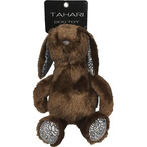 TAHARI Plush Dog Toy Blue Bunny 12" Long x 8", Thick 4" Stuffed Plush w/Squeaker, Contrast Hearts Design Ears & Feet; Small/Medium Cute Dogtoy Encourages Your Dogs Natural Instincts to Hunt & Play in Saudi Arabia