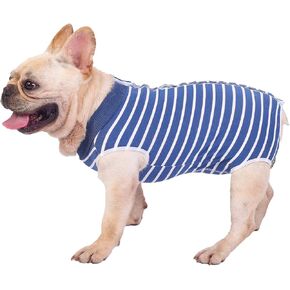 Dog Surgery Recovery Suit-Comfortable & Breathable Dog Recovery Suit After Surgery,Dog Surgical Recovery Suit Female Male,Prevent Licking Dog Onesies,Substitute E-Collar & Cone-Black X-Small