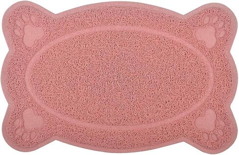 DM Cat Litter Box Debris Catcher Mat,Kitty Scatter Control Rug,16x10 Inches,5 Colors Available (Red) in Saudi Arabia