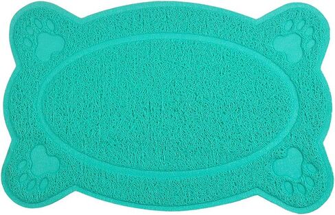 DM Cat Litter Box Debris Catcher Mat,Kitty Scatter Control Rug,16x10 Inches,5 Colors Available (Red) in Saudi Arabia