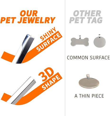 Dogs ID Tags Personalized Front and Back Engraving Brass Bone Shape Large.. in Kuwait