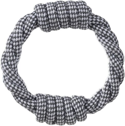 Paws & Pals Dog Chew Toys, Indestructible Cotton Braided Rope Toy, Best for Teething Puppy or Large Breed Aggressive and Heavy Chewers, Dogs Play Fetch, Heavy-Duty, Variety of Sizes & Styles in Kuwait