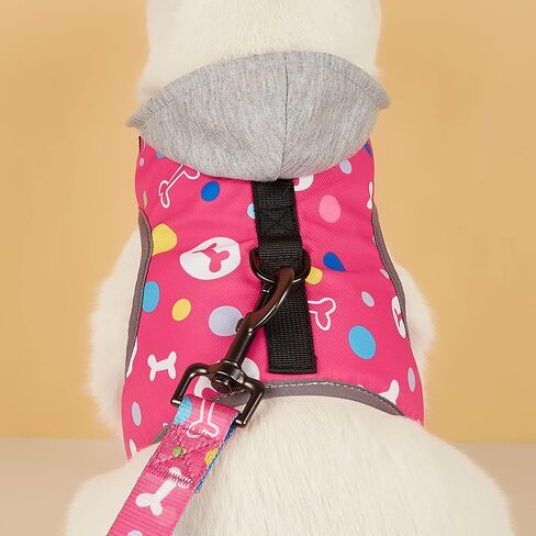 Cat Harness and Leash Set for Walking Escape Proof, Cat Hoodie Sweaters Adjustable Cat and Small Dog Harness and Leash with Cap for Pet Kitten Puppy in Saudi Arabia