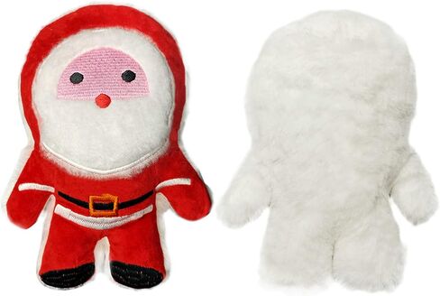 3 PCS Christmas Squeaky Dog Toys - Cute Soft Plush Puppy Toys, Funny Small Dog Chew Toys Santa Snowman and Christmas Tree Dog Toys for Small Medium Dogs in Saudi Arabia