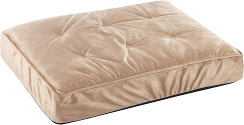 سرير للكلاب من بيت ميكر مع غطاء قابل للإزالة - سرير للحيوانات الأليفة مقاس 26 × 19 - سرير للكلاب على شكل قفص بيض بحجم 4.5 بوصة مصنوع من إسفنج ميموري فوم لتقويم العظام وسرير قفص غير قابل للانزلاق (أسمر) in Kuwait