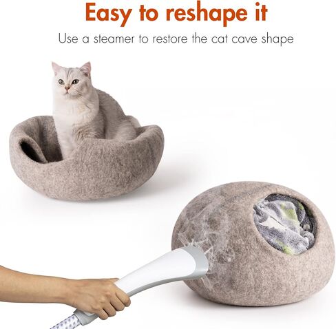 Cat Cave Bed -Handmade Wool Cat Bed Cave, Cat Bed Cat House, Felt Cat Caves for Indoor Cats and Kittens in Saudi Arabia