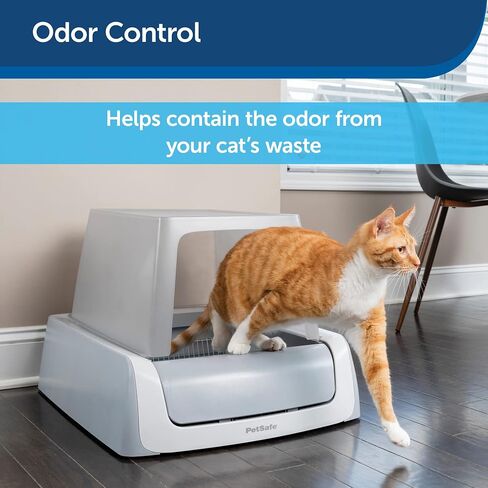 PetSafe ScoopFree Self-Cleaning Litter Box Privacy Hood - Works with ScoopFree 2nd Generation and Smart Litter Boxes, Grey in Saudi Arabia