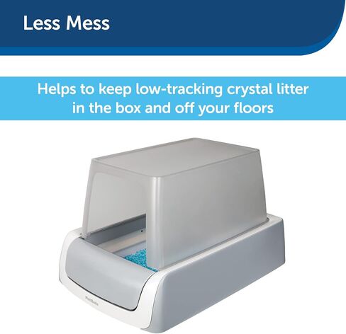 PetSafe ScoopFree Self-Cleaning Litter Box Privacy Hood - Works with ScoopFree 2nd Generation and Smart Litter Boxes, Grey in Saudi Arabia