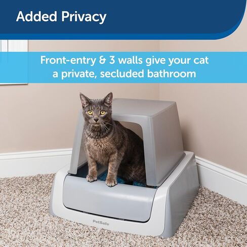 PetSafe ScoopFree Self-Cleaning Litter Box Privacy Hood - Works with ScoopFree 2nd Generation and Smart Litter Boxes, Grey in Saudi Arabia