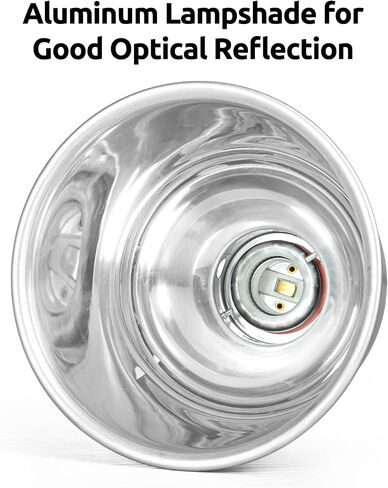 REPTIZOO Reptile Light Fixture with Timer, 5.5 Inch Deep Dome Lamp Fixture with Light Bulb Timer Controller Optical Reflection Cover for Reptile Glass Terrariums in Saudi Arabia