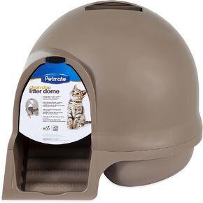 Petmate Booda Clean Step Cat Litter Box Dome (Made in the USA with 95% Recycled Materials)- Pearl White, Made in USA
