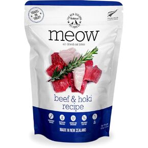 The New Zealand Natural Pet Food Co. Meow Beef & Hoki Air Dried Travel/Treat Food 3.5oz in Saudi Arabia