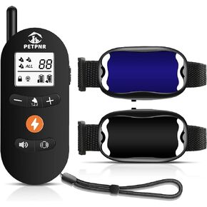 Dog Training Collar with Remote - Rechargeable Dog Shock Collar, Ecollar Dog Training Collar, w/3 Training Modes Beep,Vibration & Shock, Up to 1600Ft, 0-15 Shock Levels,IP67 Waterproof for Small Dogs