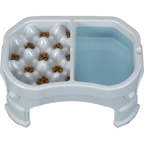 Neater Pet Brands – Neater Raised Slow Feeder Dog Bowl – Elevated and Adjustable Food Height - (2.5 Cup, Aquamarine) in Kuwait