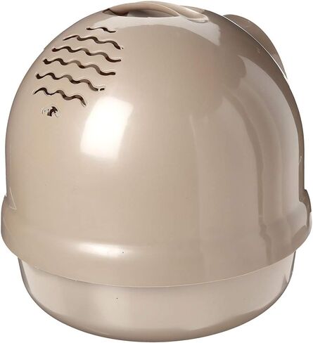 Petmate Booda Clean Step Cat Litter Box Dome (Made in the USA with 95% Recycled Materials)- Pearl White, Made in USA in Kuwait