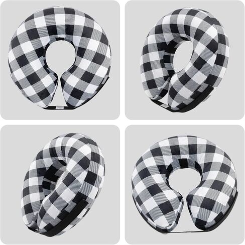 CuteBone Inflatable Dog Cone with Removable Soft Fleece Covers for Small/Medium/Large Dogs and Cats Neck Donut Collar After Surgery GWB06L in Saudi Arabia