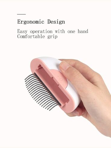 Noband L.W Cat Comb Cat Brush Dog Brush Shedding Tool Deshedding Brush & Massage Comb 2 in 1，Effectively Remove 95% Mats Tangles Fur & Dirt, for Short Long Haired Puppy & Cats in Kuwait
